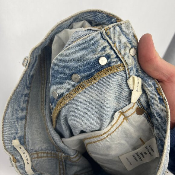 PACSUN high rise bootcut jeans size 25 light wash - Picture 12 of 14